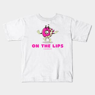 On the lips - Donut logo (transparent background) Kids T-Shirt